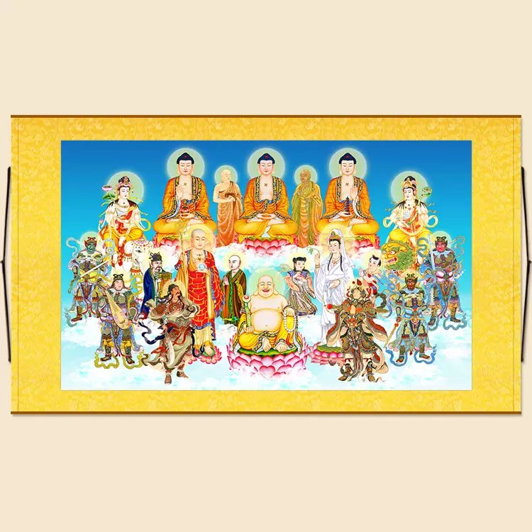 真作/立志/三尊佛/桐共箱付/布袋屋掛軸HF-468 真作/立志/三尊佛/桐共箱付/布袋屋掛軸HF-468 - メルカリ