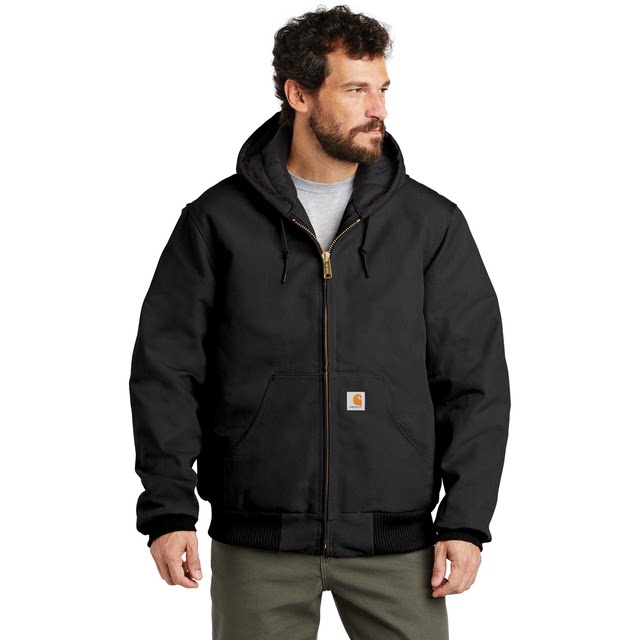 CarharttJ140 Carhartt Duck Down Jacket Zippered Hooded American Autumn ...