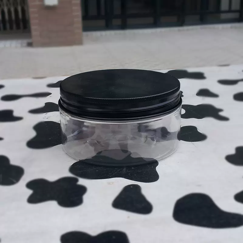厂家直销0ml氧化黑色铝盖广口瓶0g膏霜罐零食收纳均可使用