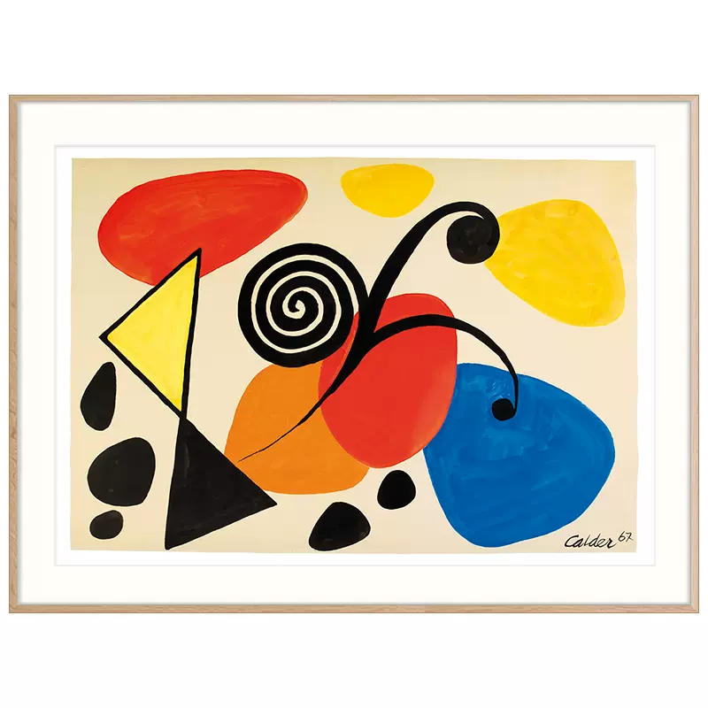 美国画家Alexander Calder抽象作品无题2 原版印画naid装饰画-Taobao