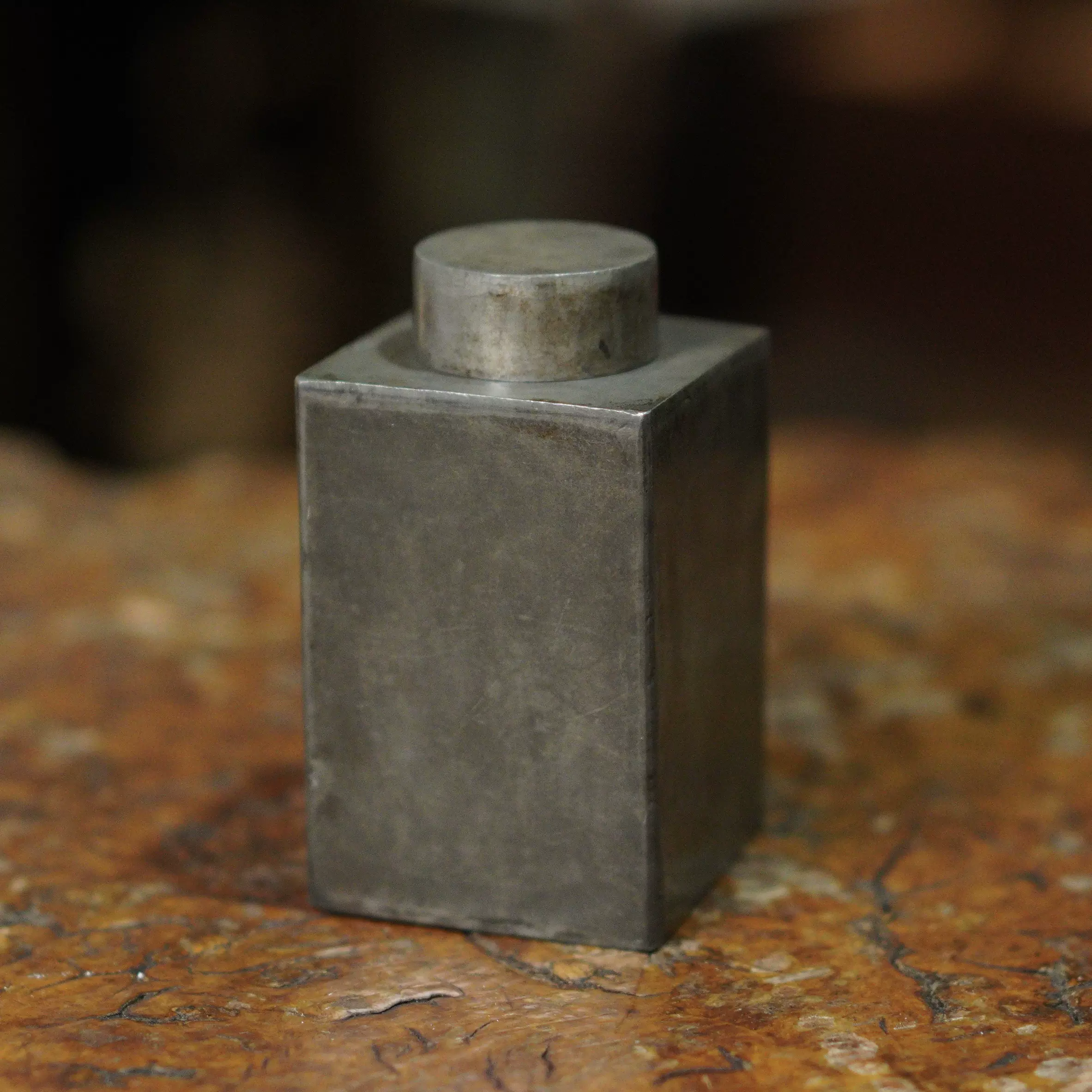 茶入　本錫　茶心壺　平安清課堂　乾茂號造　松竹梅文　桐箱入　煎茶道具 茶入 本錫 茶心壺 平安清課堂 乾茂號造 松竹梅文 桐