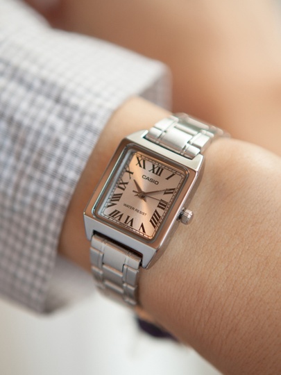 アナログ時計 CASIO LTP-V007D-7B CASIO LTP-V007D-7B Stainless Steel Quartz 100M WR Woman