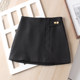 New spring 2025 products, high waist side zipper button light hip skirt, A-line slim and versatile casual women's skirt