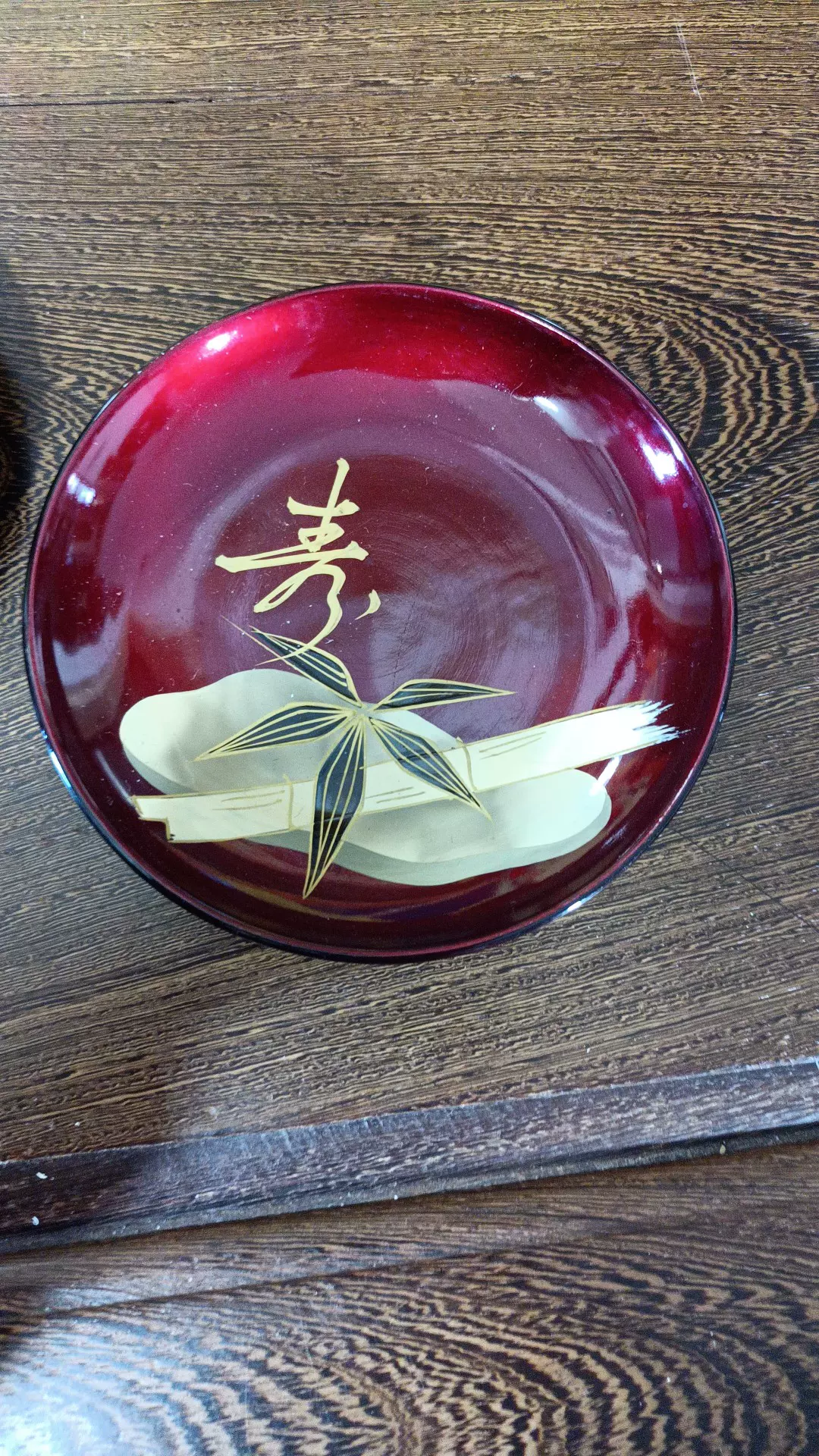 日本大正时期莳绘漆器茶托12cm茶用品配件客厅摆设 日本大正时期莳绘漆器茶托12cm茶用品配件客厅摆设