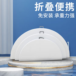 Foldable Tables and Chairs, Simple Modern Multifunctional Portable Tables, Installation-Free Household Large Round Tables, Economical Dining Tables