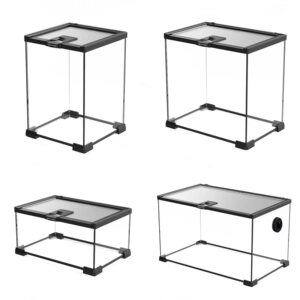 Crawling pet glass tank can stack lizards, palace guards, beetles, spiders, rainforest landscaping, breeding tank, viewing tank
