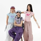CryingCenter The disappearing logo gradient color sweet and cool American waist-closing airplane sleeve short tee crying center