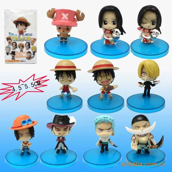 Gd漫玩社 国产海贼王q版名言人偶路飞艾斯白胡子鹰眼10款