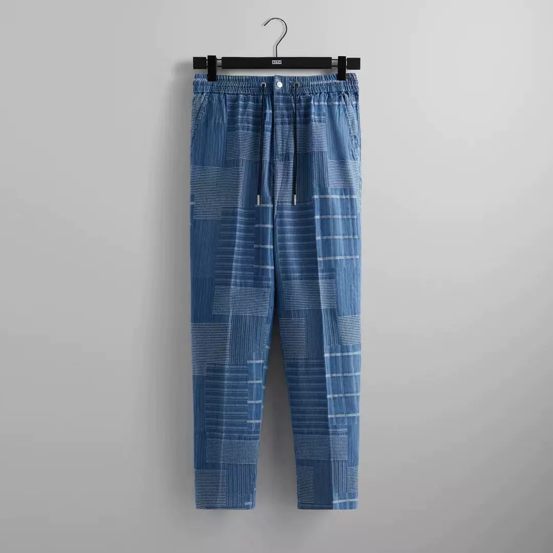 KITH Japanese Indigo JQD Stryker Pant 日本提花重水洗牛仔卫裤-Taobao