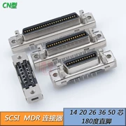 Đầu nối SCSI ghế nữ MDR 14P 20 26P 36 50P pin 68 lõi 100PIN ghế nữ thẳng loại CN