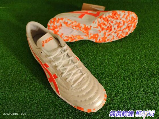 
1113A032-109 Genuine ASICS C3 kangaroo leather TF broken nails widened artificial grass football shoes
