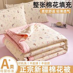 Luyayou Class a Cloud-Like Double-Layer Gauze Xinjiang Cotton Summer Quilt Air-Conditioning Quilt Summer Blanket Dormitory Single Student