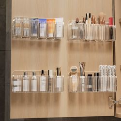 Hot-selling mirror cabinet door back storage box wall-mounted bathroom toilet skin care cosmetics storage artifact bathroom cabinet set
