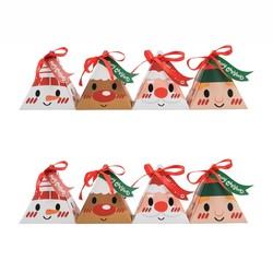 Vánoční Kreativní Bonboniéra Trojúhelník Mini Dárková Krabička Krabička Na Sušenky Vrácení Dárková Krabička šperkovnice