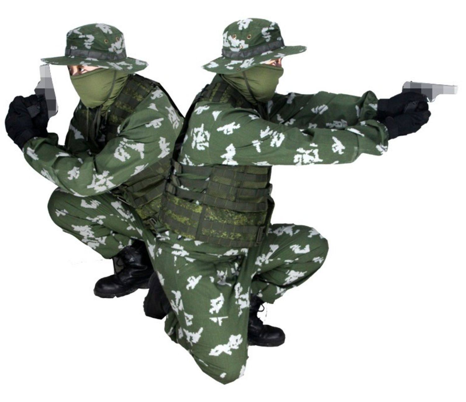 冷戦時代ロシア軍 KMX 戦闘服 - グリーン