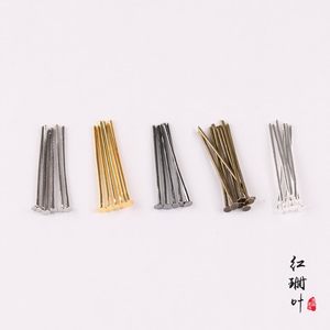 
DIY jewelry accessories handmade beading material T-pin nine-pin earring pendant necklace pendant flat-head needle T-pin