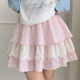 
Senwo tribe sweet style pink lace spliced cake skirt for women 2025 new versatile high-waisted skirt autumn