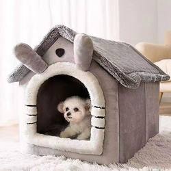 Cat House, Thickened for Winter, Warm, Indoor, Small-Sized, for Cats and Small Dogs, Enclosed, Secure
