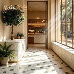 Nanyang Style Clothing Store Bakery Entrance Floor Tiles Bathroom Kitchen Mosaic Stone Tiles