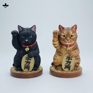 
[Limited time of 15 days, 25% off pre-sale] JXK lucky cat-10 million liang model simulation cute pet animal figure ornaments