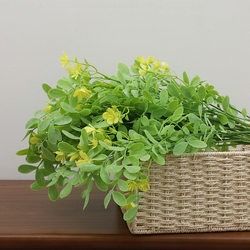 High-End Artificial Plant Leaves, Fake Leaves with Soft Rubber Texture, Locust Leaves for Home Decoration, Hotel Window Display Flowers