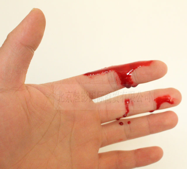Fake plasma special effects makeup supplies Female vomiting blood Halloween props fake blood cos horror makeup, real blood consumption
