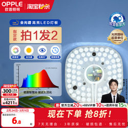 Op Lighting Led Full-Spectrum Eye-Protection Ceiling Light Panel Retrofit Round Light Board Energy-Saving Lamp Core Bulb Light Strip