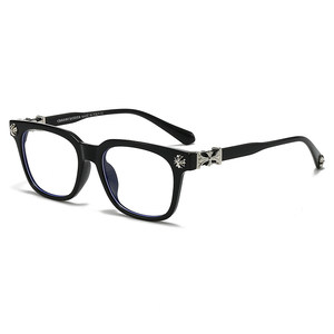 
25 new cross male gentleman business college student female personalized fashion blue light lens black transparent glasses frame