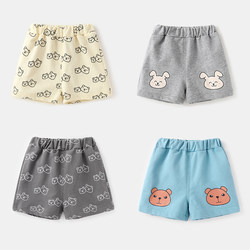 Baby cotton pants summer baby cartoon shorts 2024 new children's summer casual pants boys thin summer clothes women