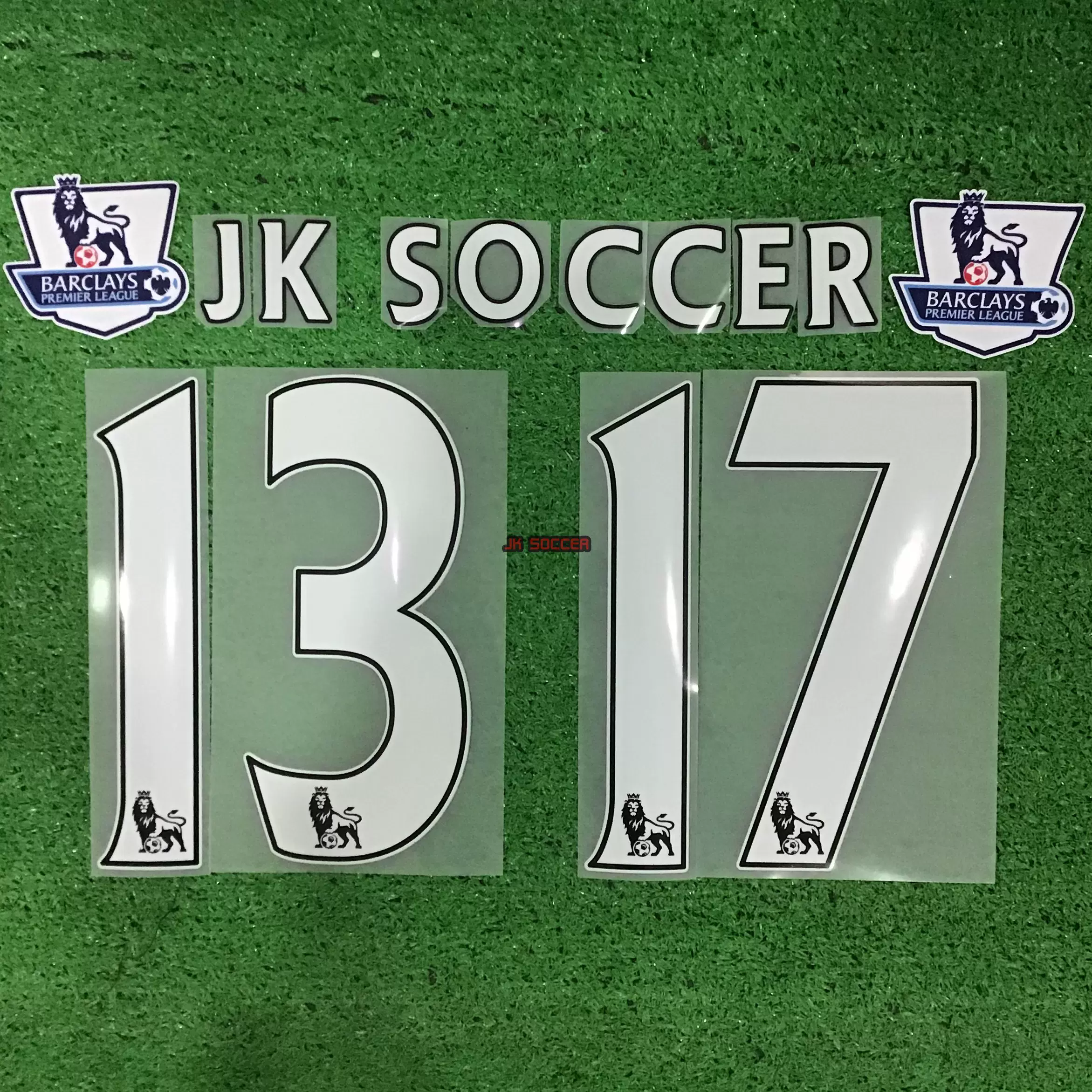 13 17英超白色球员版ps Pro字母数字印字印号胶字sporting Id Taobao