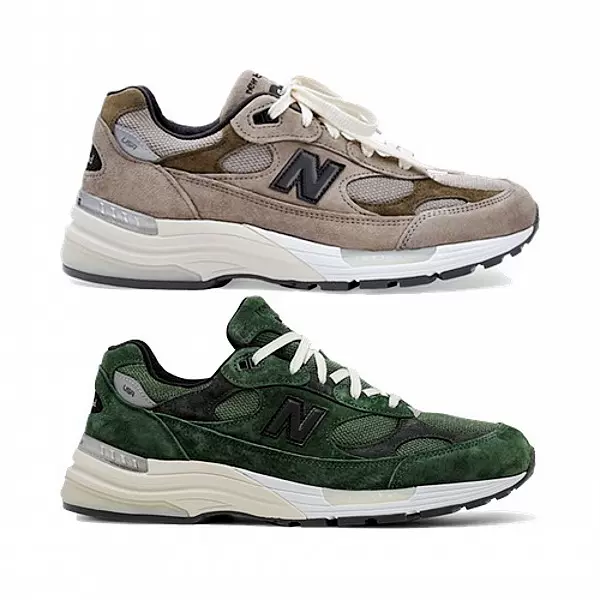 New Balance 992 JJJJound Green/Grey 联名墨绿深灰限量款慢跑鞋-Taobao