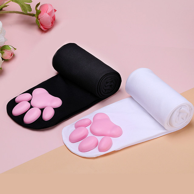 Cute Cat Pad Over-the-Knee Stockings 3D Cat Claw Socks The same style as Little Blue and Blue Luo Wanwan