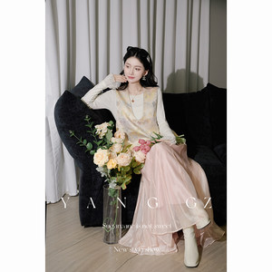 YANG GZ【歌舞升平】新中式国风新款凤凰如意纹马甲外穿上衣女