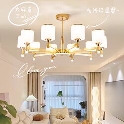 Chandelier for Living Room 2025 New Model Light Luxury High-End Modern Simple and Elegant Internet-Famous Creative Light Bulb Main Light for Hall