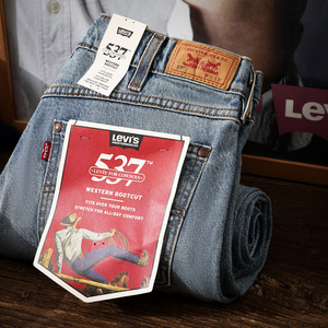
A Tongniushe Levis Levis 537 straight-leg bootcut jeans men's retro washed trousers new autumn products