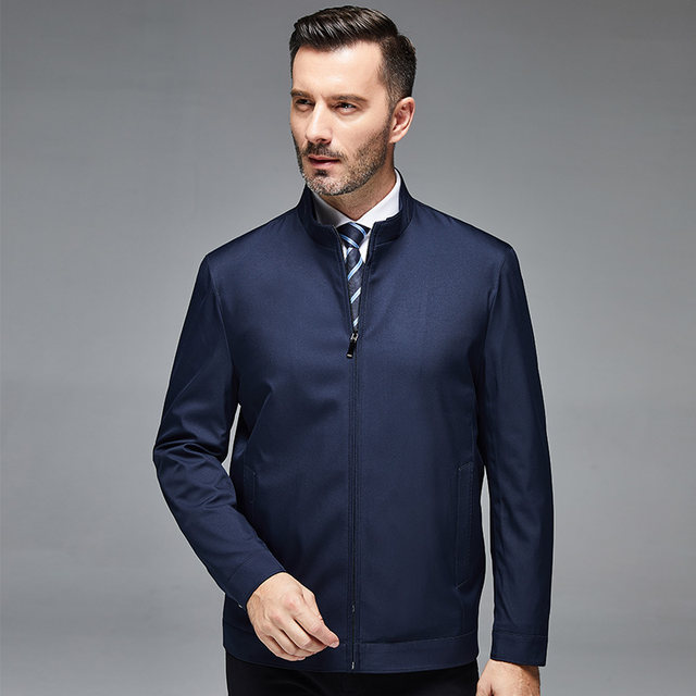 Jacket men's spring and autumn middle-aged business casual jacket ...