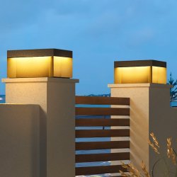 Solar Pillar Lights for Villa Gates, Side Pillar Lights, Courtyard Gate Pillar Lights, 2025 New Outdoor Waterproof Lighting Fixtures