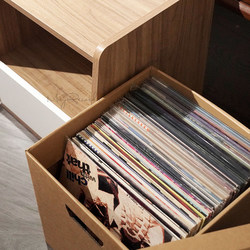 12inch Vinyl Record Storage Box Lp Record Kraft Paper Storage Box with Lid Organizer Box for Storing Dvds and Films