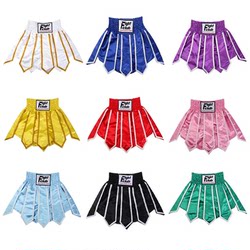 Boxing Shorts with Ribbons, Muay Thai Shorts for Competition and Training, Kickboxing, Sanda, Mixed Martial Arts Fighting Shorts, Lotus Style Pants