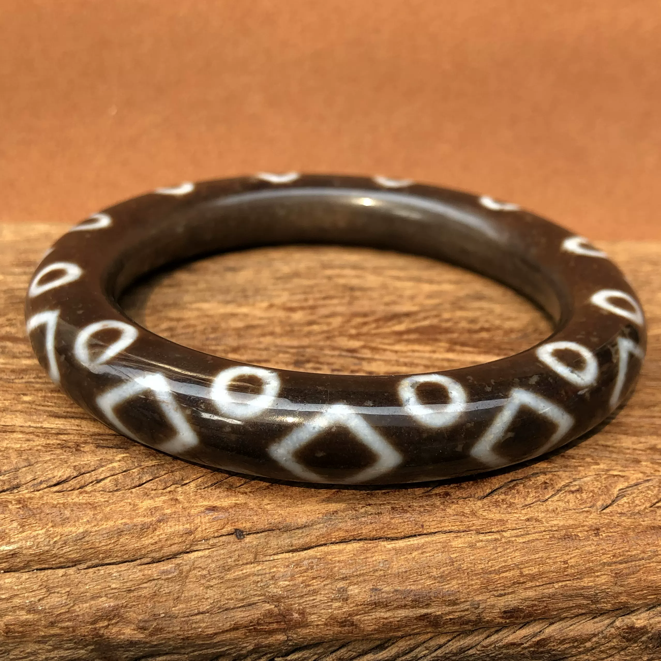 西藏天珠至纯天珠藏传金刚眼天珠手镯玛瑙玉