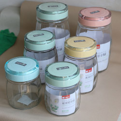 Zhenxing Glass Sealed Jar for Food, Dried Fruits, Tea, Grains, Sealed Box, Jar, Small Bottle for Soaking Alcohol, Kitchen Storage Jar