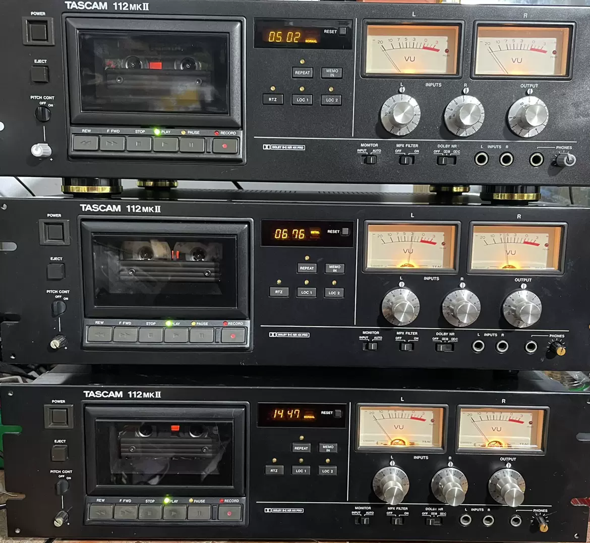 原装220V TASCAM 112MK2 双表头卡座磁带录音机-Taobao