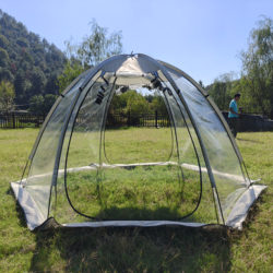540-Degree Clear View Transparent Bubble Tent, Fully Transparent Tent for 6 People, Winter Warm and Cold-Proof Sun Tent