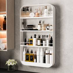 Wall-Mounted Storage Rack, No-Drill Wall Hanging Shelf, Toilet Shelf, Bathroom Shelf, Bathroom Cosmetics Storage Rack