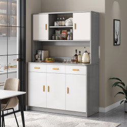 Living Room Sideboard Against the Wall, Integrated Small Apartment Storage Cabinet, Kitchen Multi-Functional Storage Rack, Cabinet, Wine Cabinet, Tea Cabinet