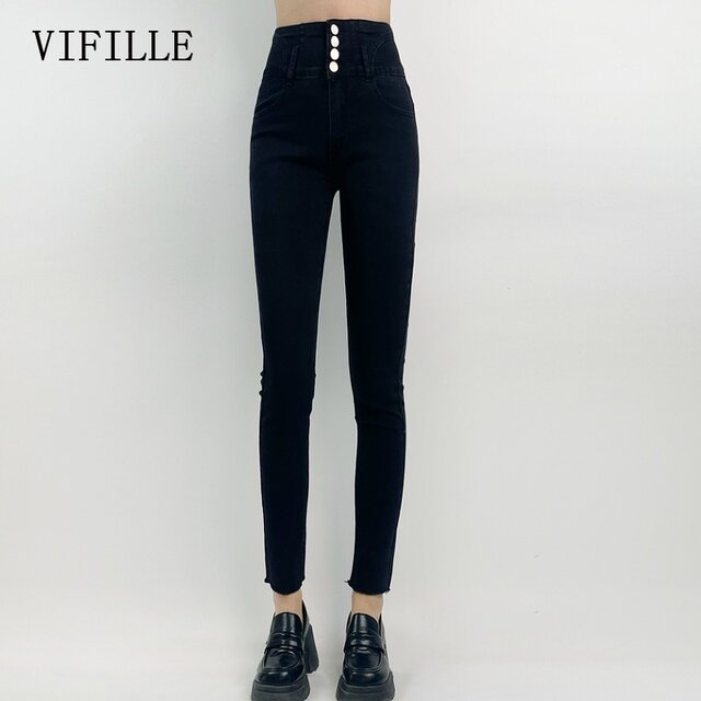 Ruifeier's new autumn and winter high elastic slim tight versatile slim jeans and trousers V2X35100771
