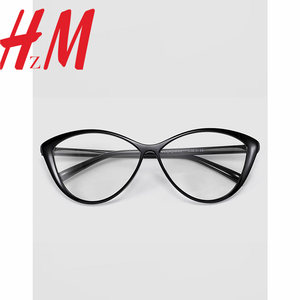 
GeneMoclule retro cat-eye black-framed glasses for women without makeup, myopia can be equipped with a flat eye frame