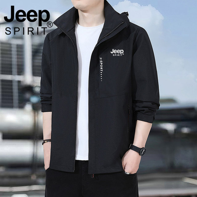 JEEP Jeep men's jacket spring and autumn new large size loose jacket ...