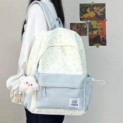 School Bag for Female Junior High School and High School Students, Simple and Versatile, Large Capacity Backpack, High Appearance Value, Niche Campus Backpack for College Students