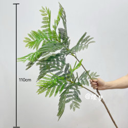 Simulated Green Plants, High-End Light Luxury Living Room Decoration, Floor-Standing Ornaments, Indoor High-End Bionic Jacaranda Fake Flower Tree Potted Plants